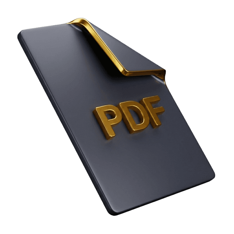 Golden PDF Icon